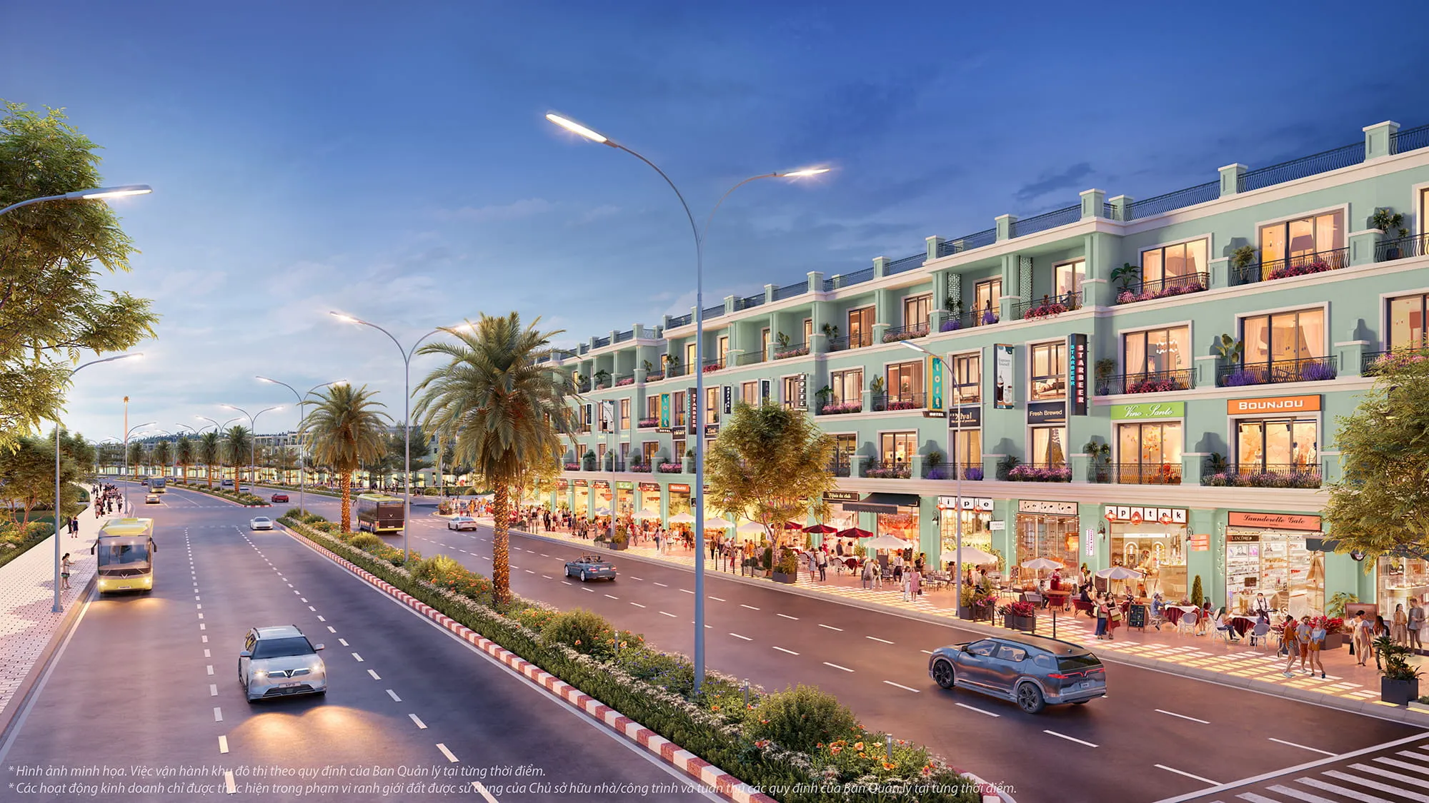 Trục shophouse thương mại sầm uất tại Vinhomes King Park