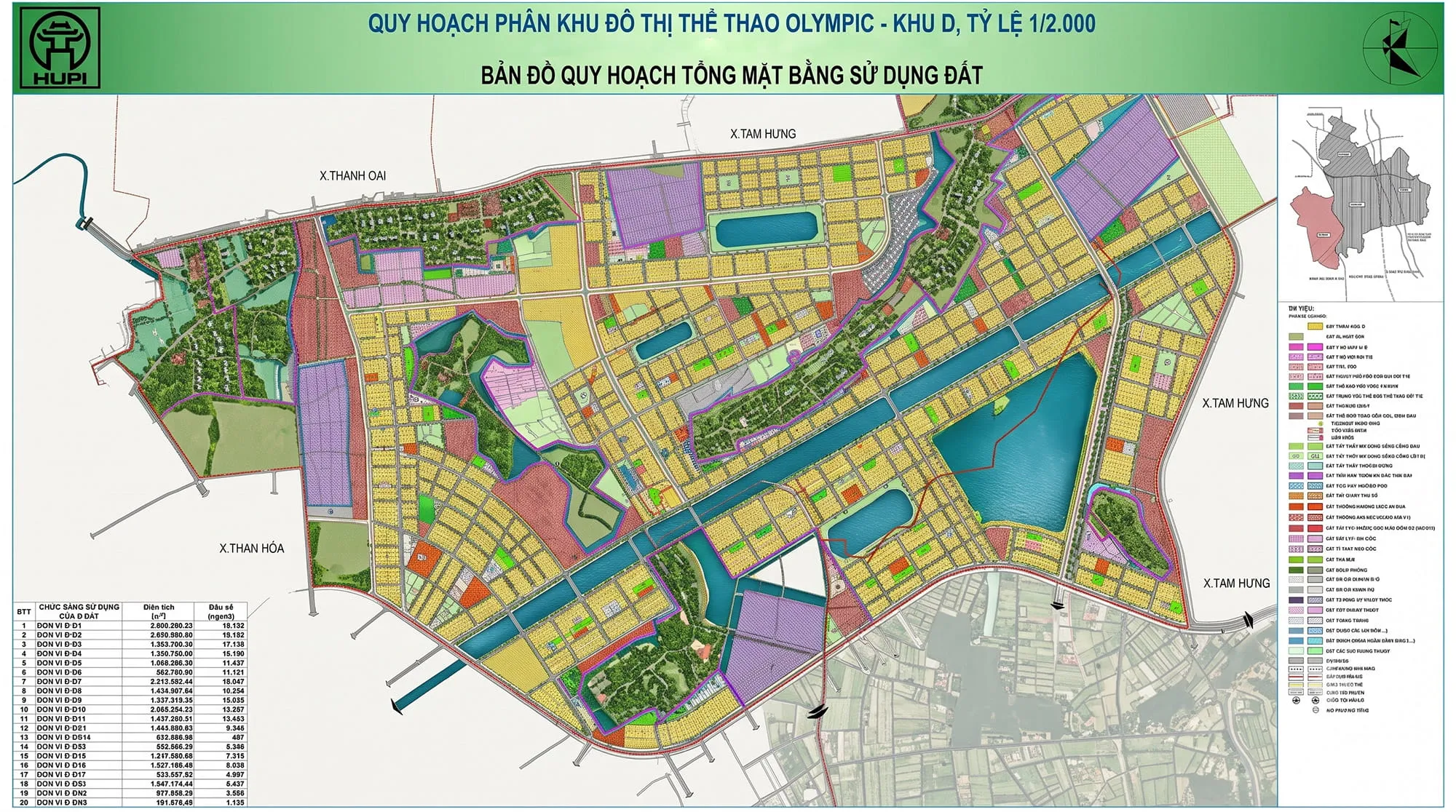 Quy hoạch tổng thể phân khu D Quy hoạch tổng thể phân khu D Vinhomes Global Sportia